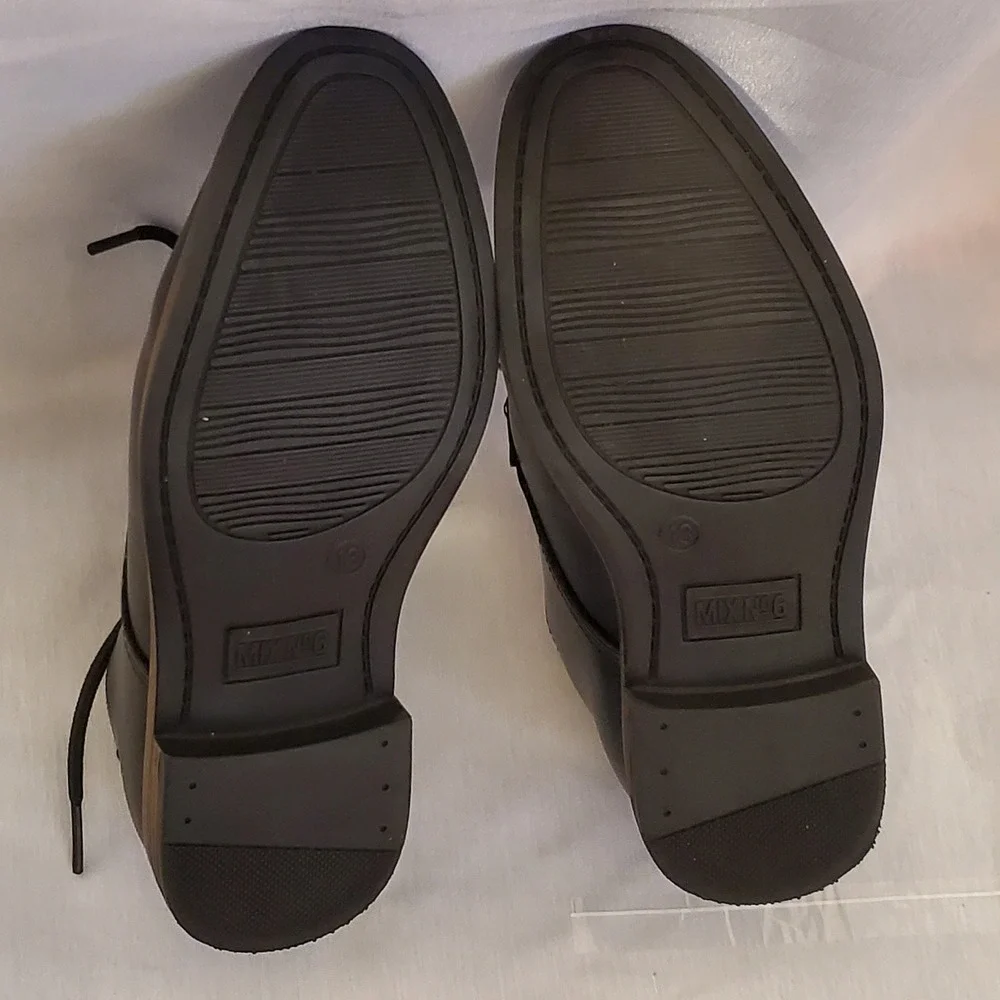 Mix No. 6 Buckley Kids Black Lace Up Dress Shoes Plain Toe Size 13M 8726036